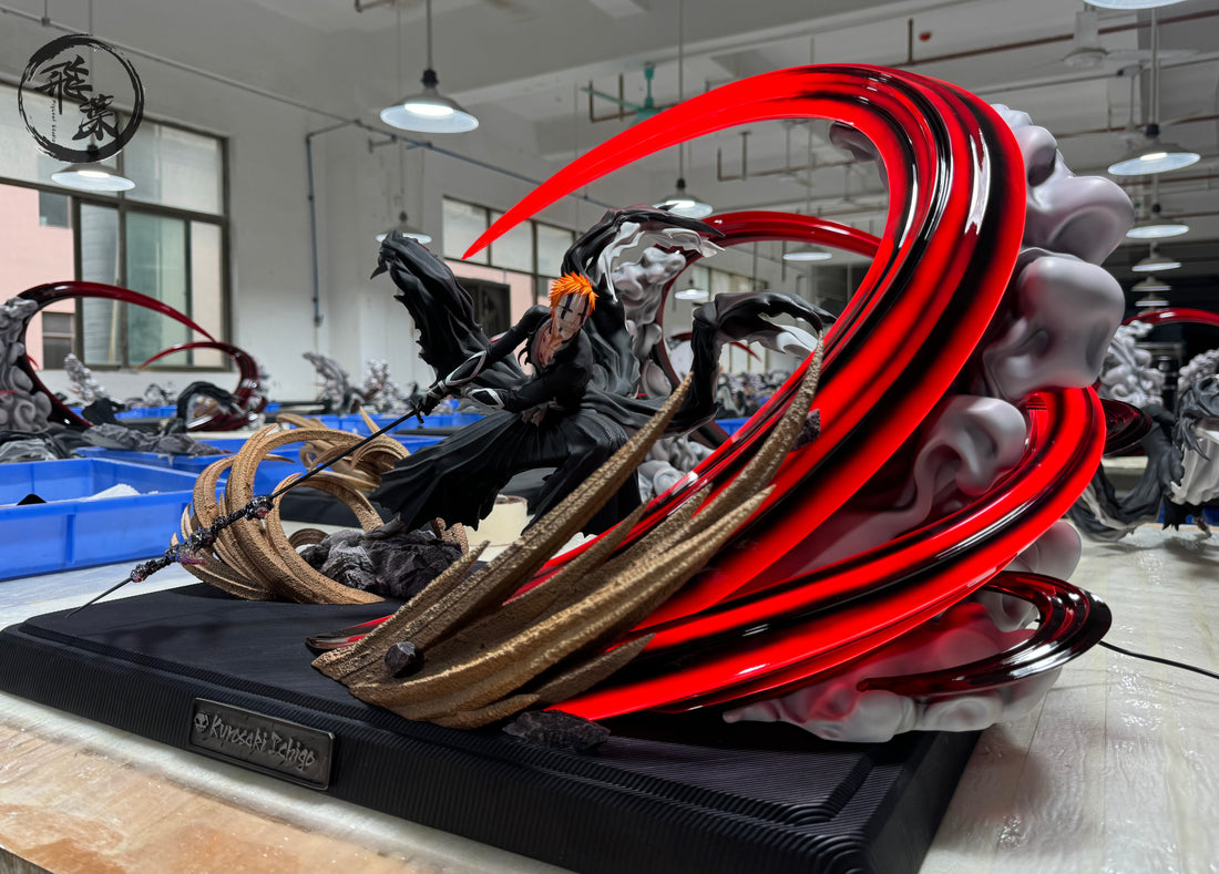 Bleach FlyLeaf Studio Getsuga Tensho Ichigo Kurosaki Resin Statue