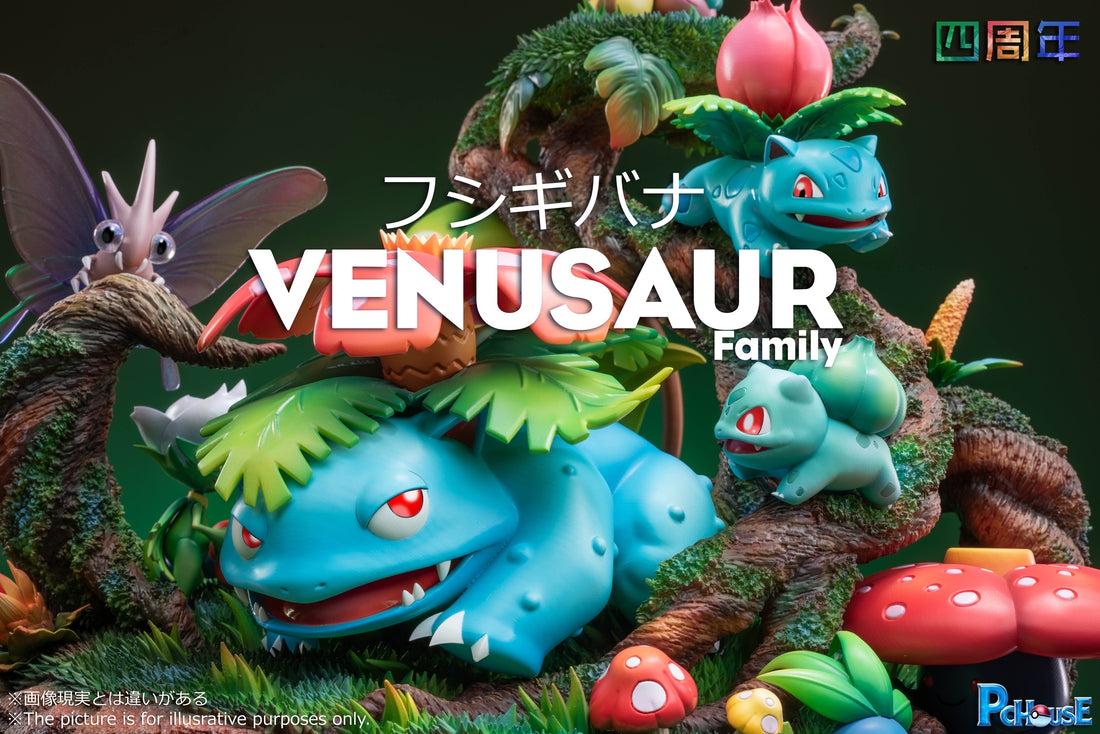 Pokemon PcHouse Studio Venusaur Family Resin Statue