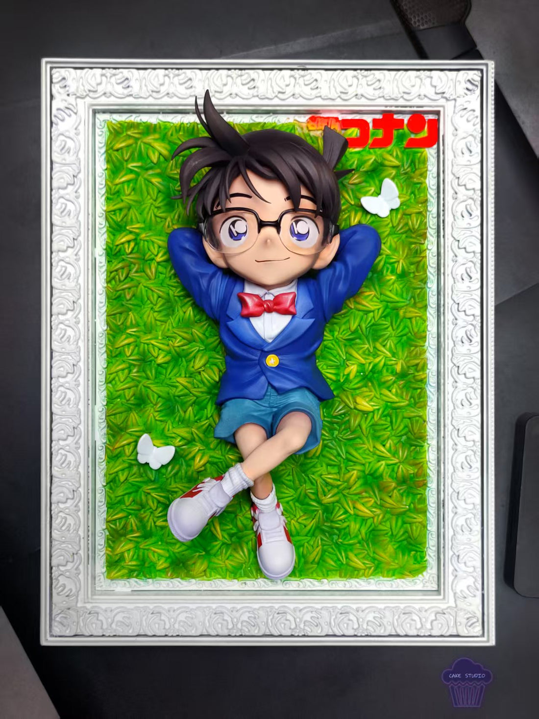 Detective Conan Cake Studio Blue Outfit Conan Resin Statue