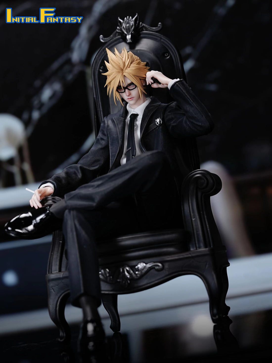 Final Fantasy Initial Fantasy Studio Suit Thug Bad Boy Cloud Strife Resin Statue
