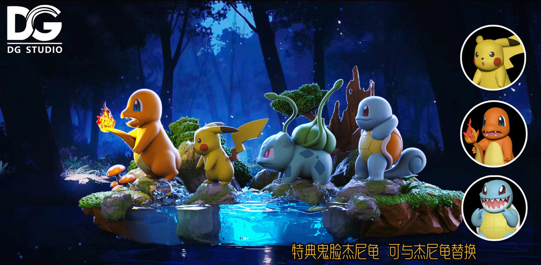 Pokemon DG Studio Night Adventure Team Resin Statue