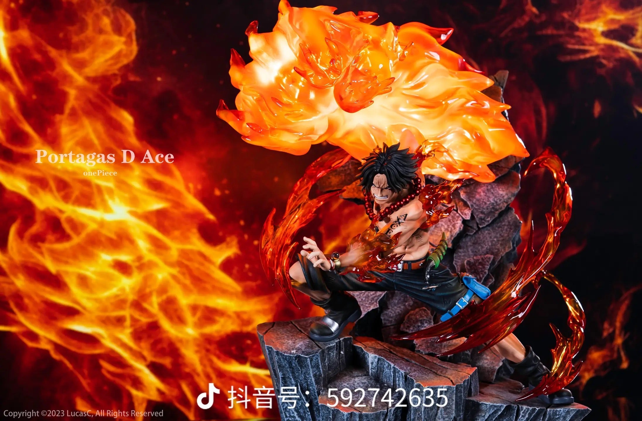 One Piece TH Studio Ace Fist Resin Statue China Stock one-piece-th-studio-ace-fist-resin-statue-china-stock