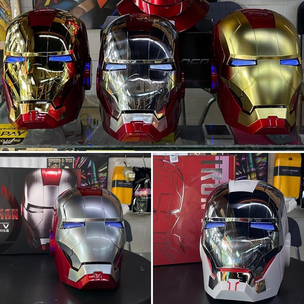 Marvel AutoKing Studio Mark V5 1/1 Scale Life-Size Wearable Helmet Iron Man MK5 Marvel AutoKing Studio Mark V5 1/1 Scale Life-Size Wearable Helmet Iron Man MK5
