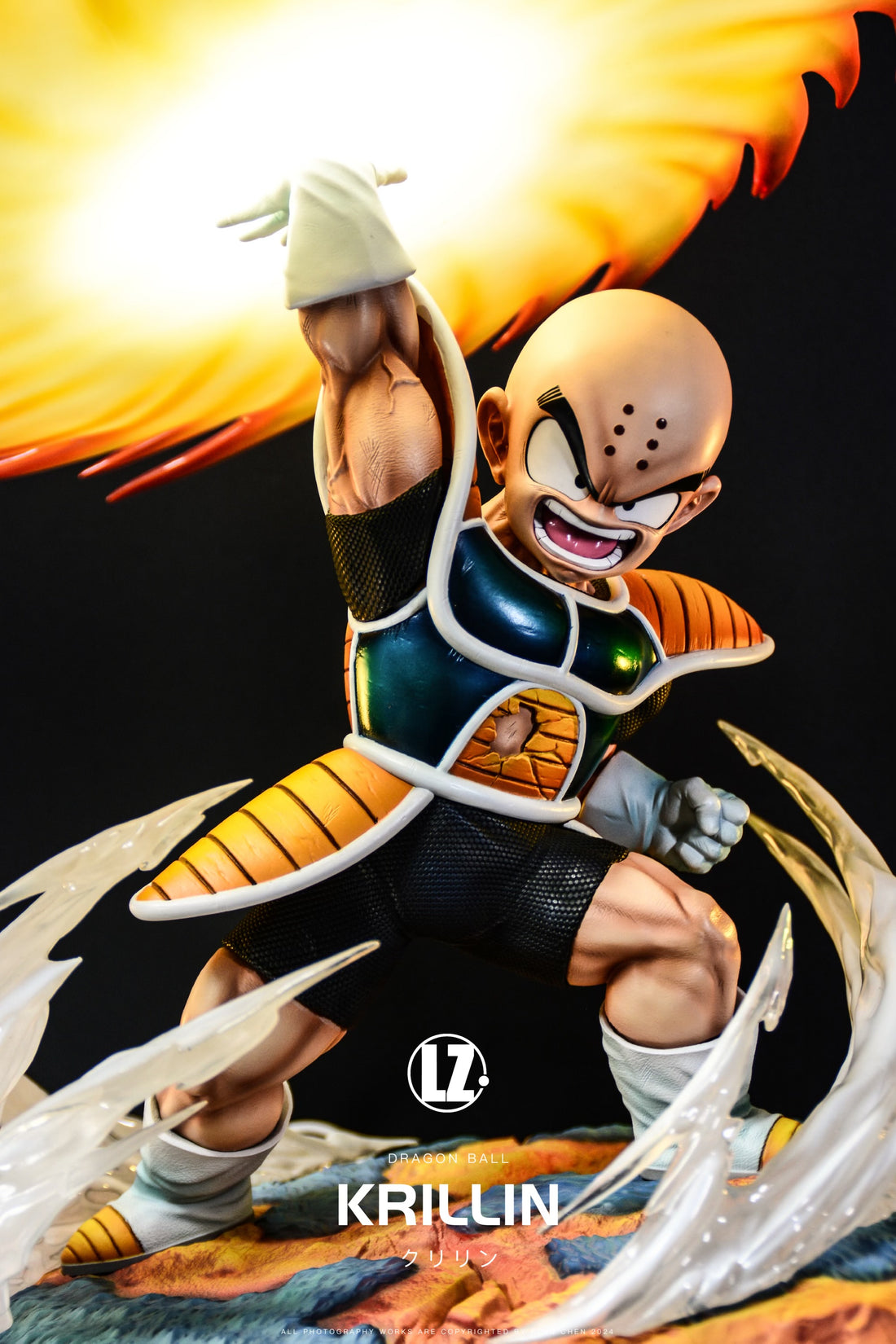 Dragon Ball LZ Studio Krillin Kienzan Saiyan Armor Resin Statue