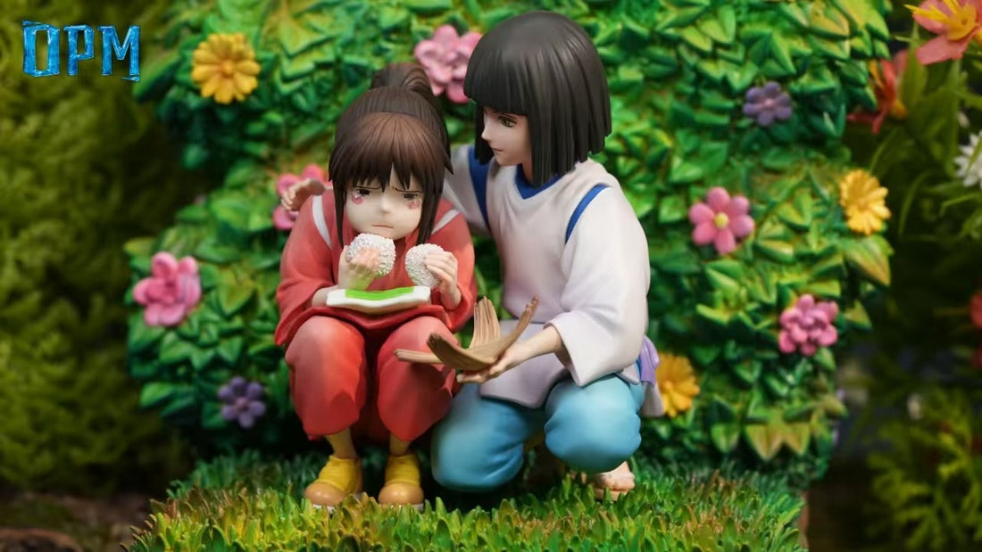 Spirited Away OPM Studio Chihiro Ogino x Haku Resin Statue