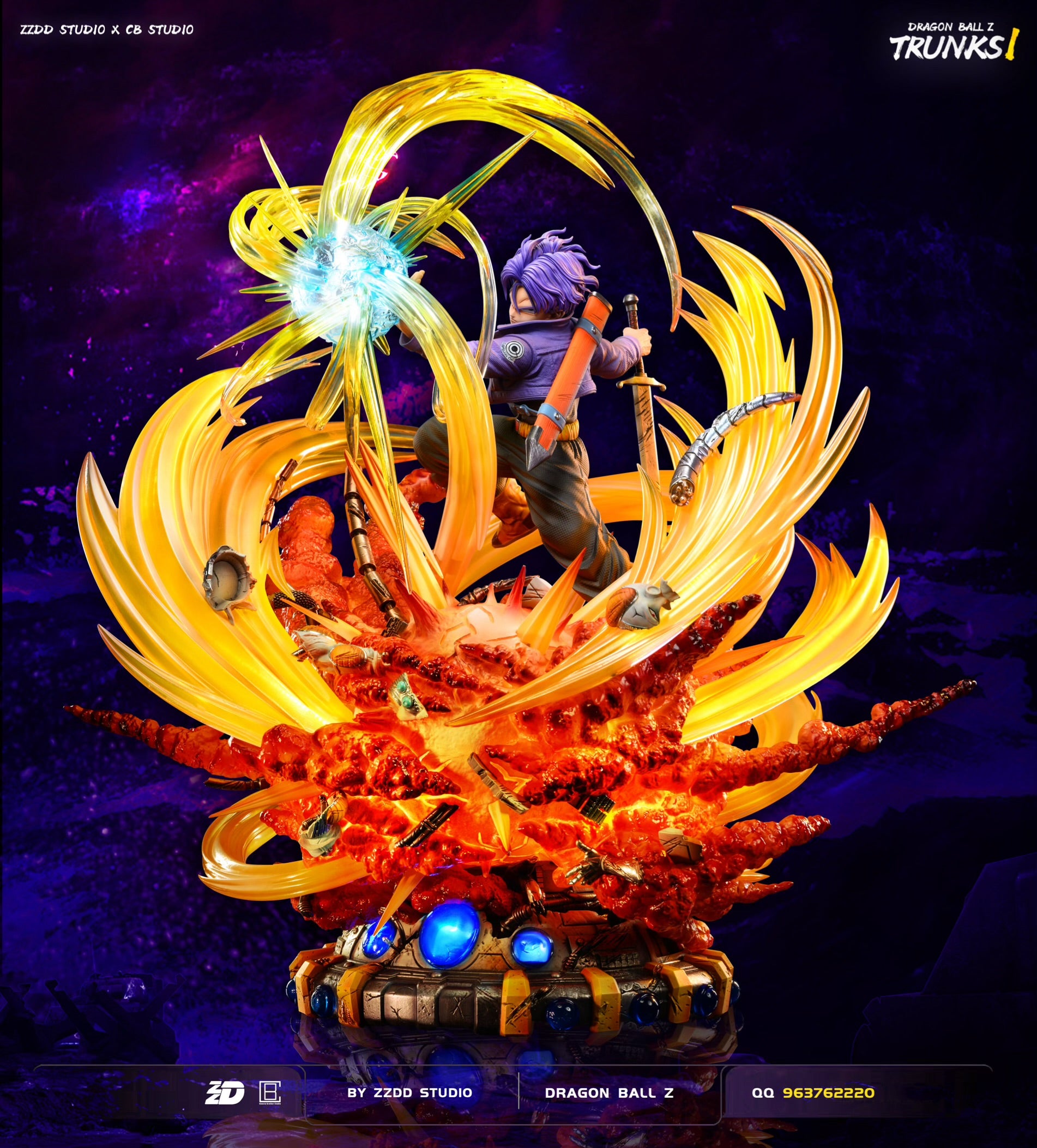 Dragon Ball ZZDD Studio Trunks VS Mecha Frieza Resin Statue