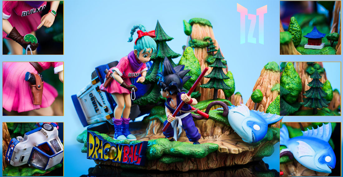 Dragon Ball TZT Studio Goku Meet Bulma Resin Statue
