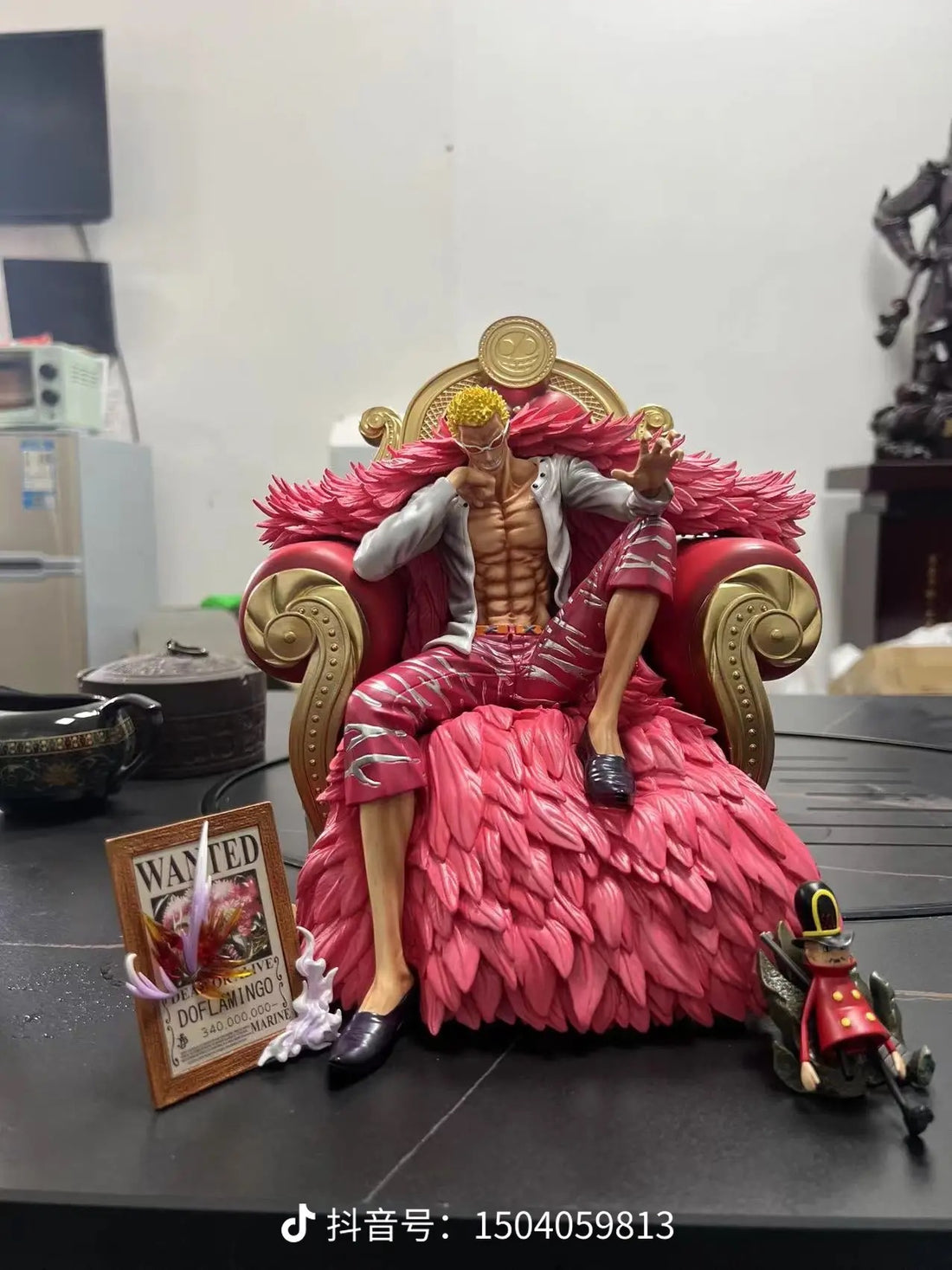 One Piece Wake Studio Seated Doflamingo Resin Statue