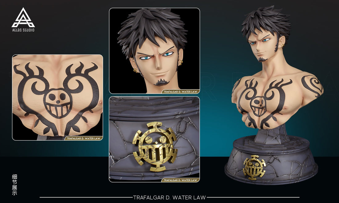 One Piece Atlas Studio Trafalgar D. Water Law Bust Resin Statue