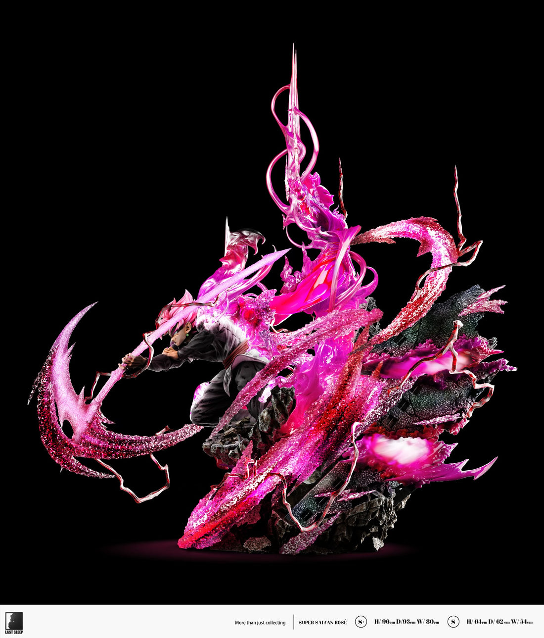 Dragon Ball Last Sleep Studio Black Goku Rose Resin Statue