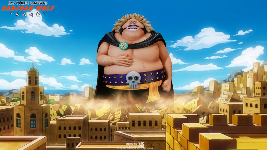 One Piece New Century Studio Blackbeard Pirates Sanjuan Wolf A Version Resin Statue