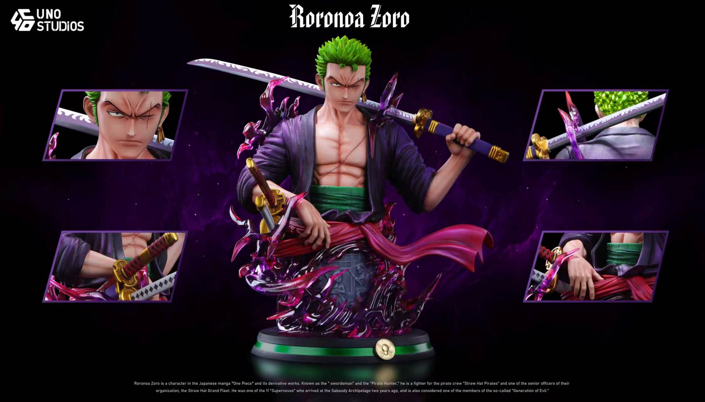 One Piece UNO Studio Roronoa Zoro V2 – ClubHouse Statues