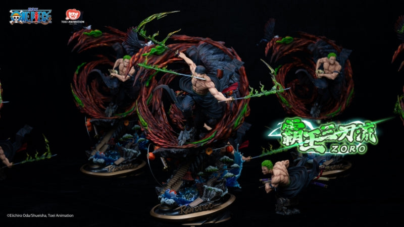 One Piece Toei Animation Studio Roronoa Zoro Overlord Three Sword Style Licensed Resin Statue