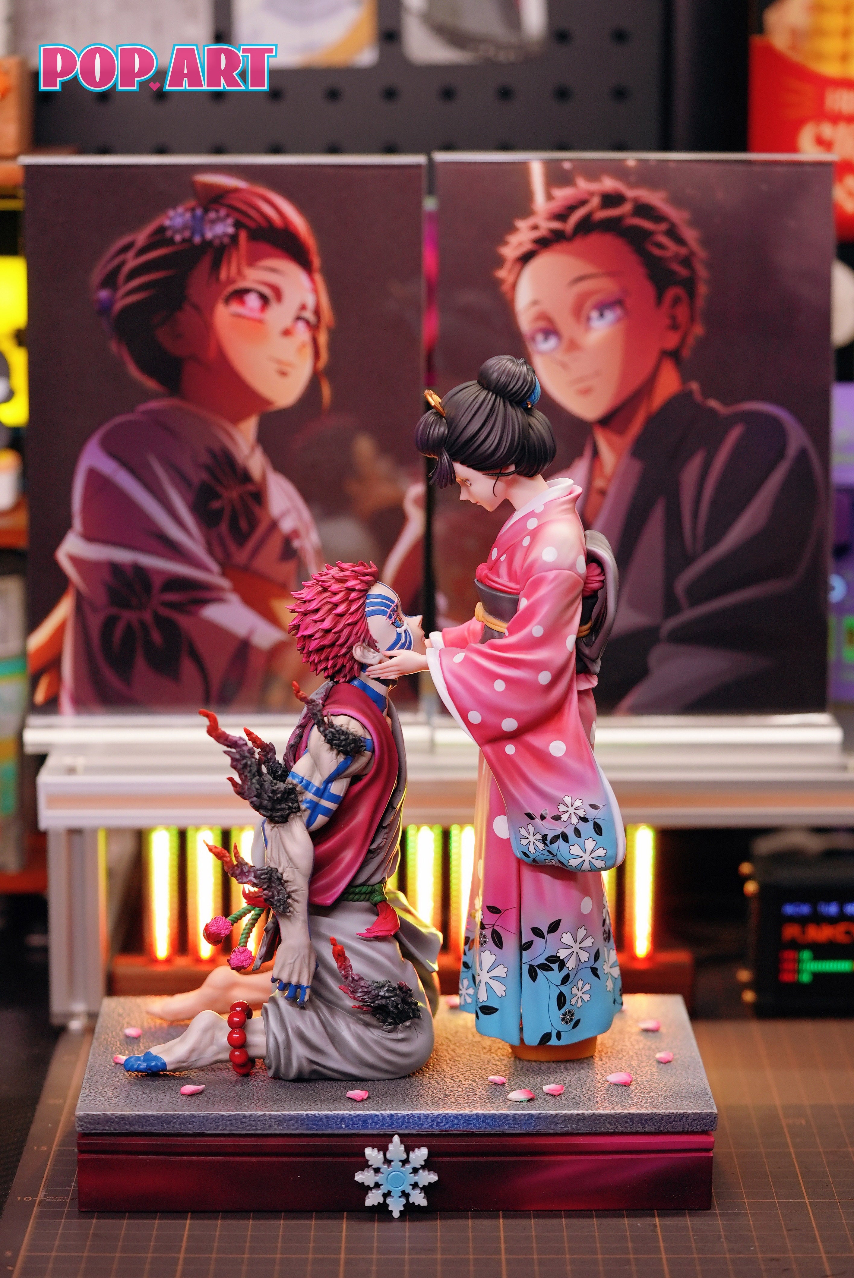 Demon Slayer Pop Art Studio Akaza x Koyuki – ClubHouse Statues