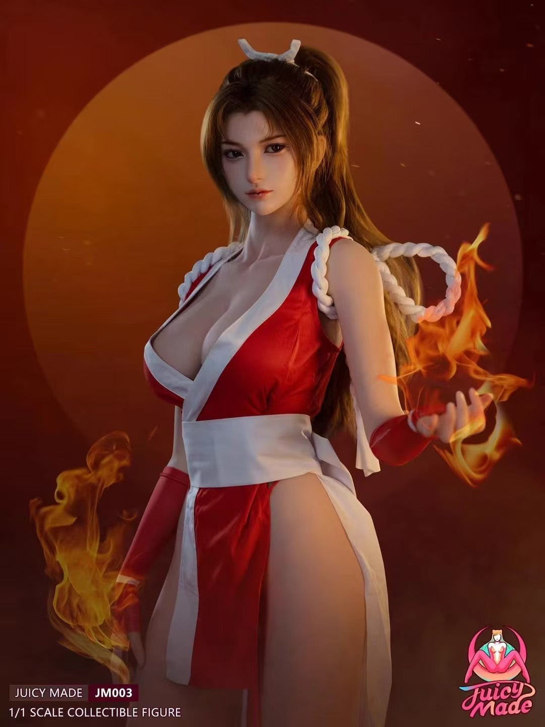 The King of Fighters Juicy Made Studio Shiranui Mai JM003 1/1 Full Silicone Fighter Action Figure