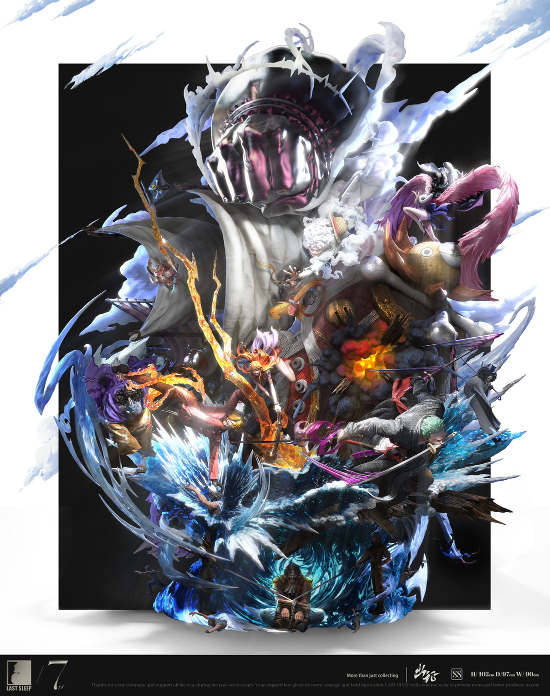 One Piece Last Sleep Studio Anniversary Set Sail Resin Statue