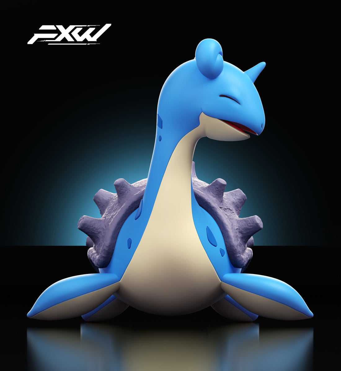 Pokemon Fxw Studio Lapras Resin Statue