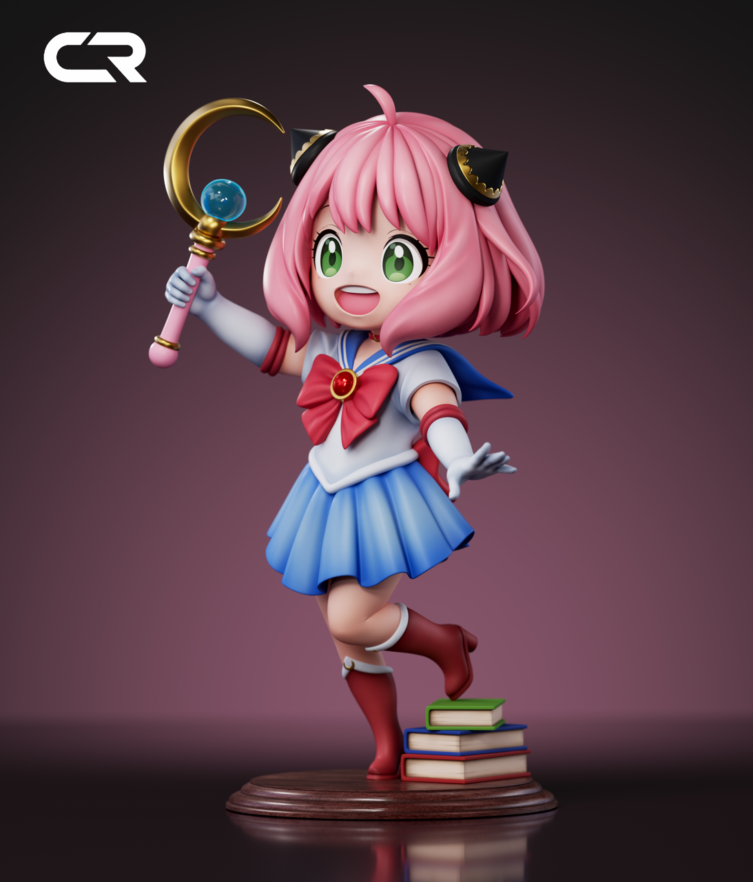 Spy x Family CR Studio Anya Cosplay Sailor Moon Usagi Tsukino Resin Statue