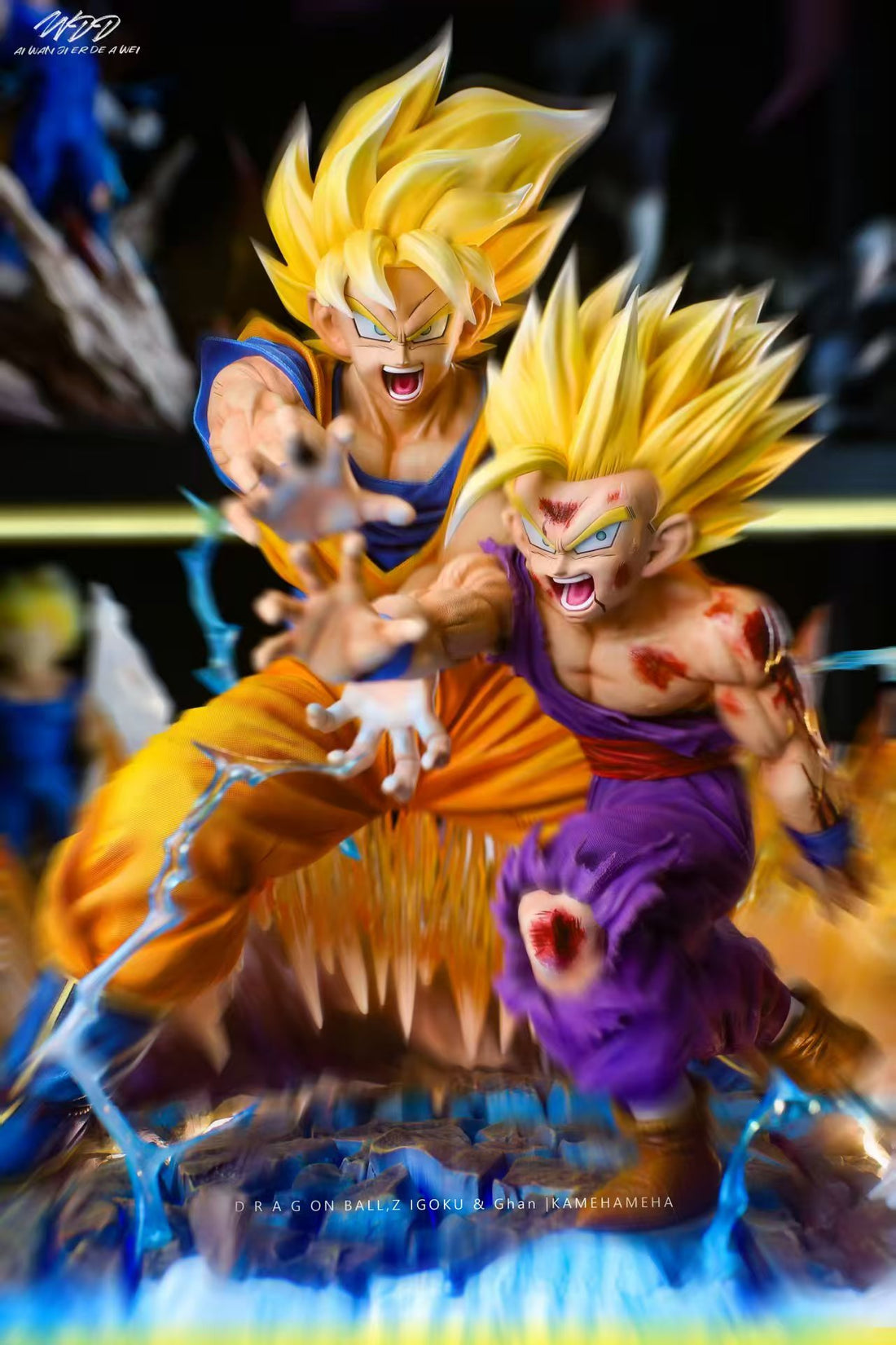 Dragon Ball Figure Class Goku x Gohan Kamehameha Father And Son Resin Statue