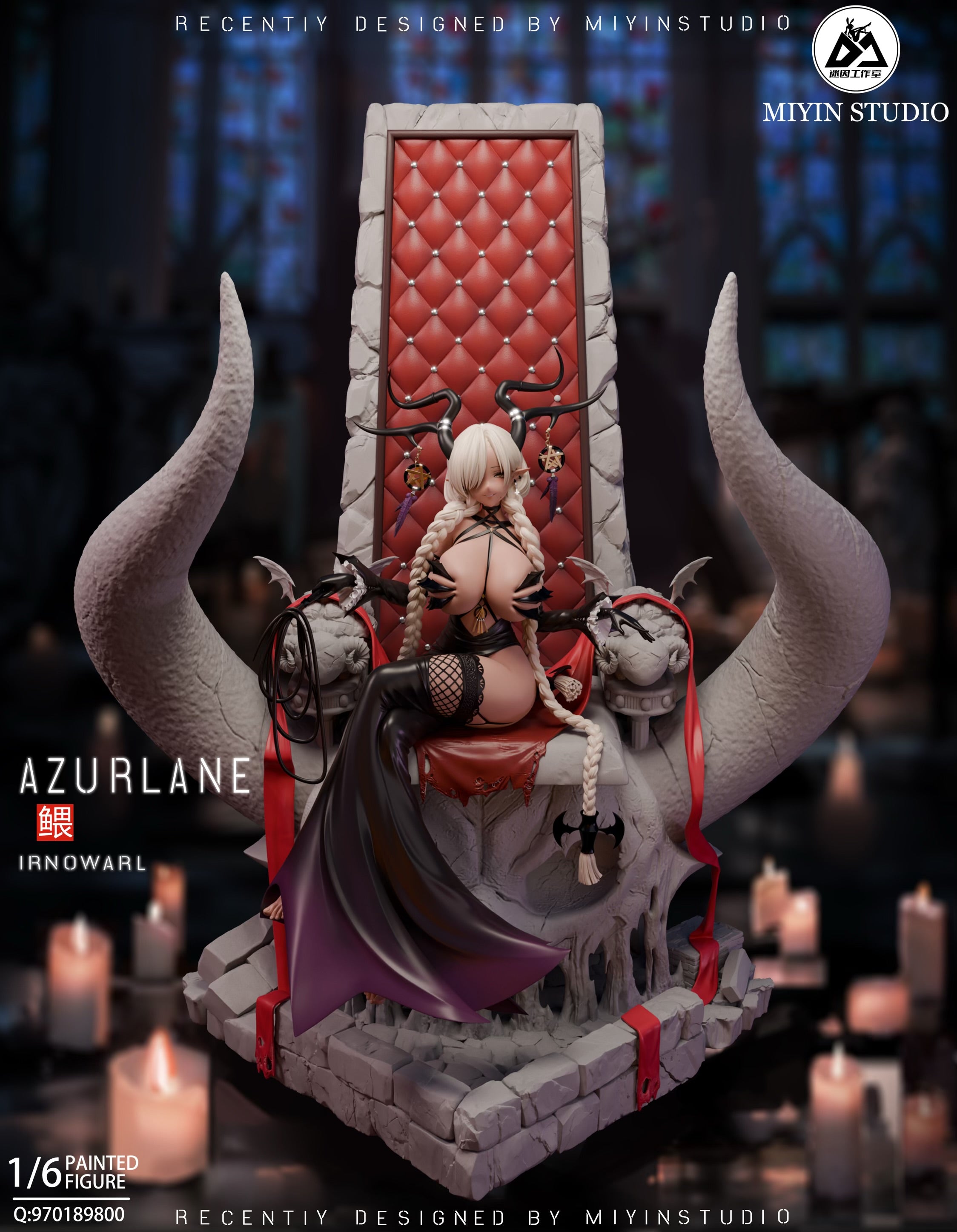 Figurines Azur Lane Owari, Taiho & Sirius - Grandes Statues Anime PVC De Collection