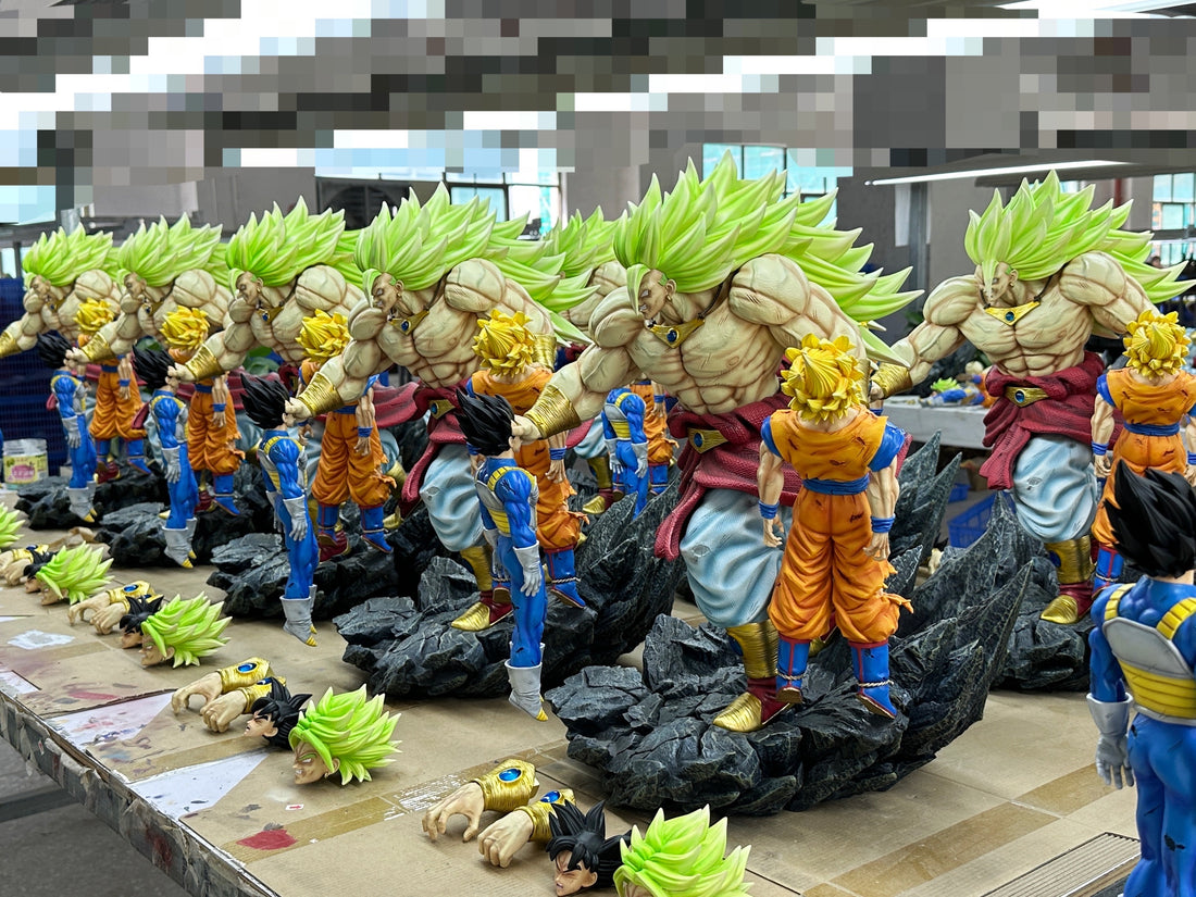 Dragon Ball Break Studio Broly VS Goku & Vegeta Resin Statue