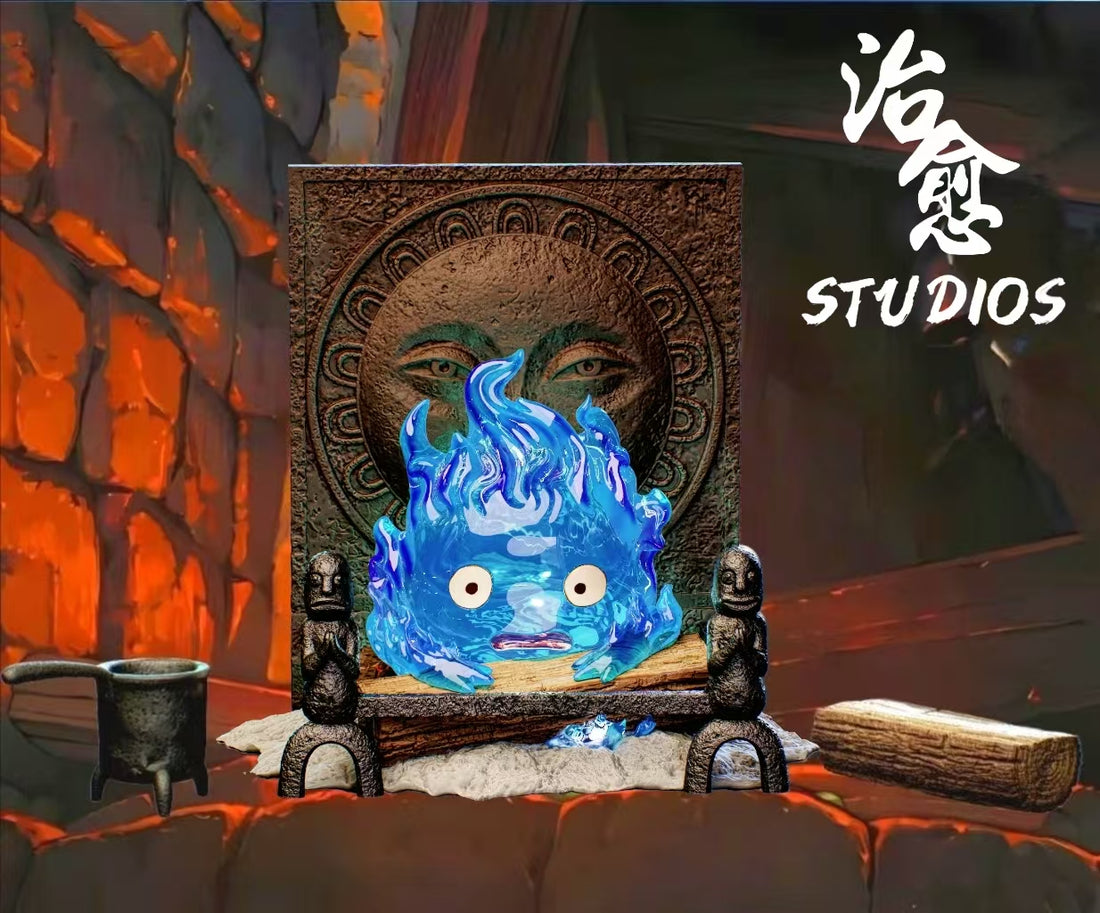 Howls Moving Castle Zhi Yu Studio The Hearts Flame Calcifer Resin Statue