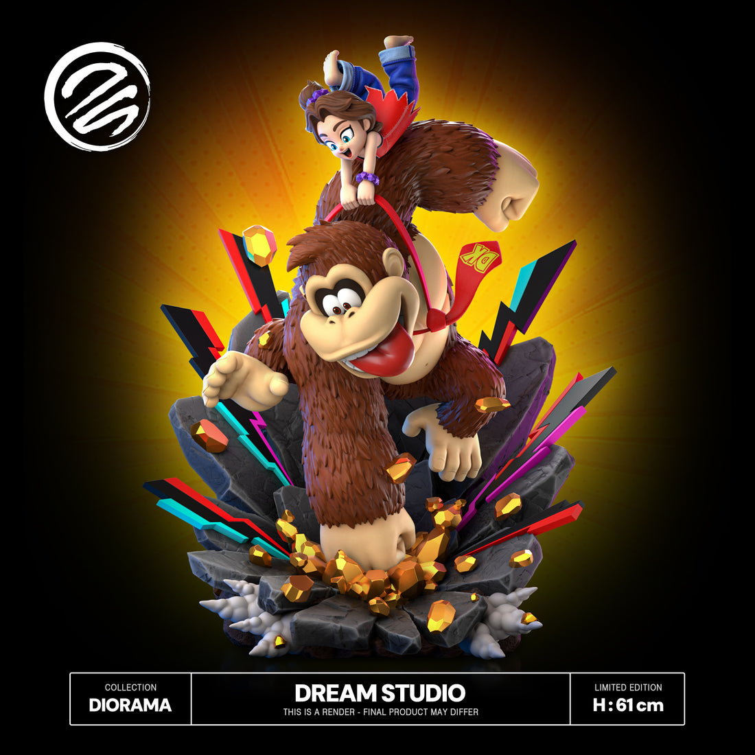 Donkey Kong Dream Studio Donkey Kong Bananza Resin Statue