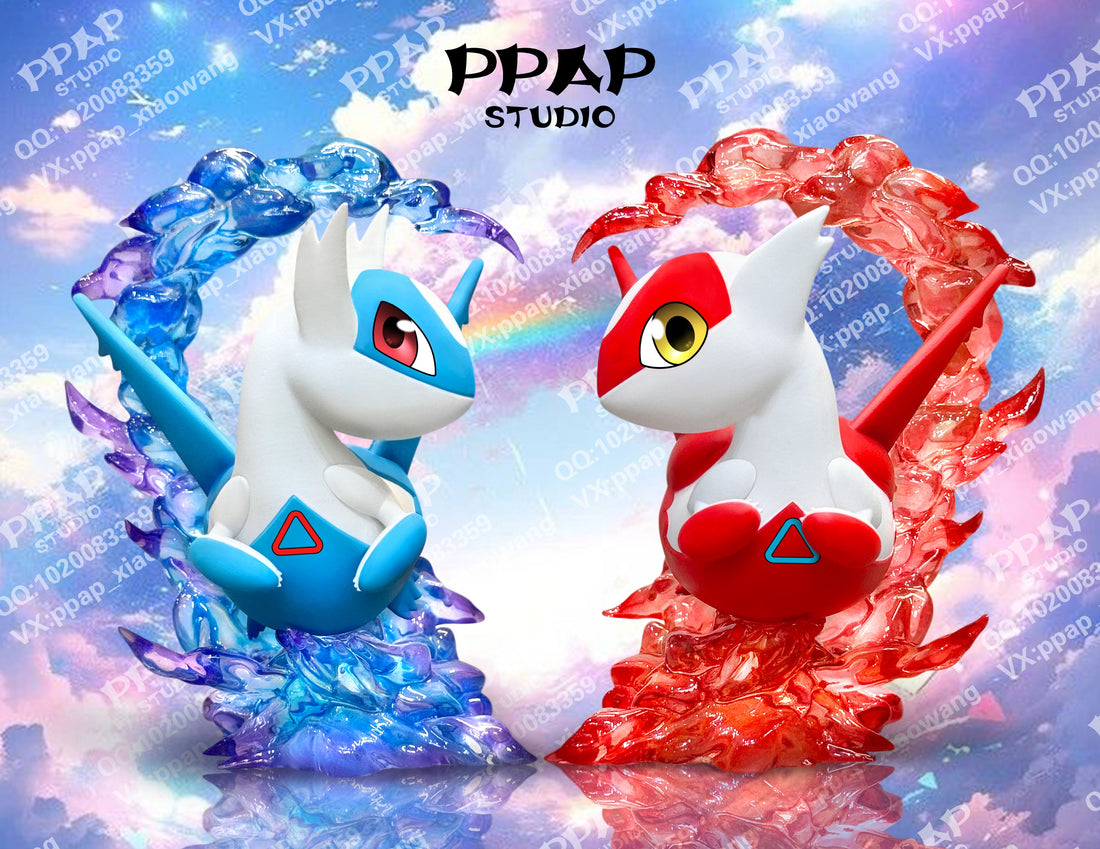 Pokemon PPAP Studio Little Fatty Series Latios x Latias Resin Statue