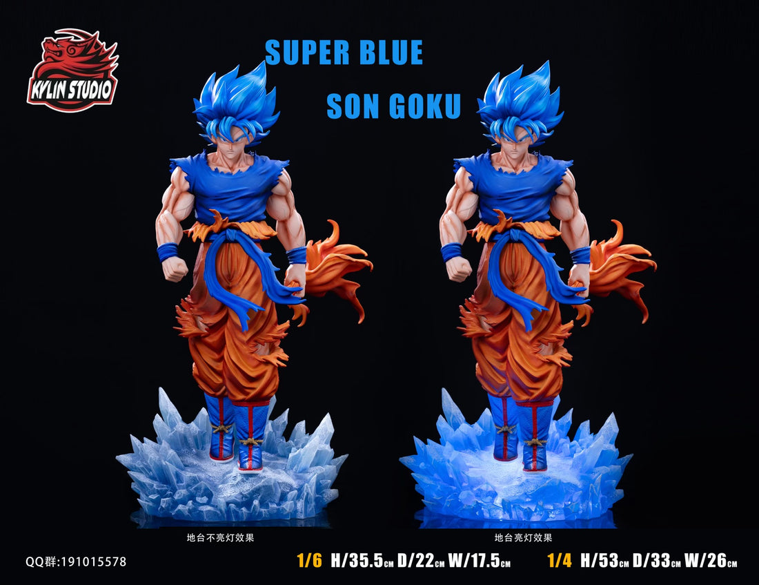 Dragon Ball Kylin Studio SS Blue Son Goku Resin Statue