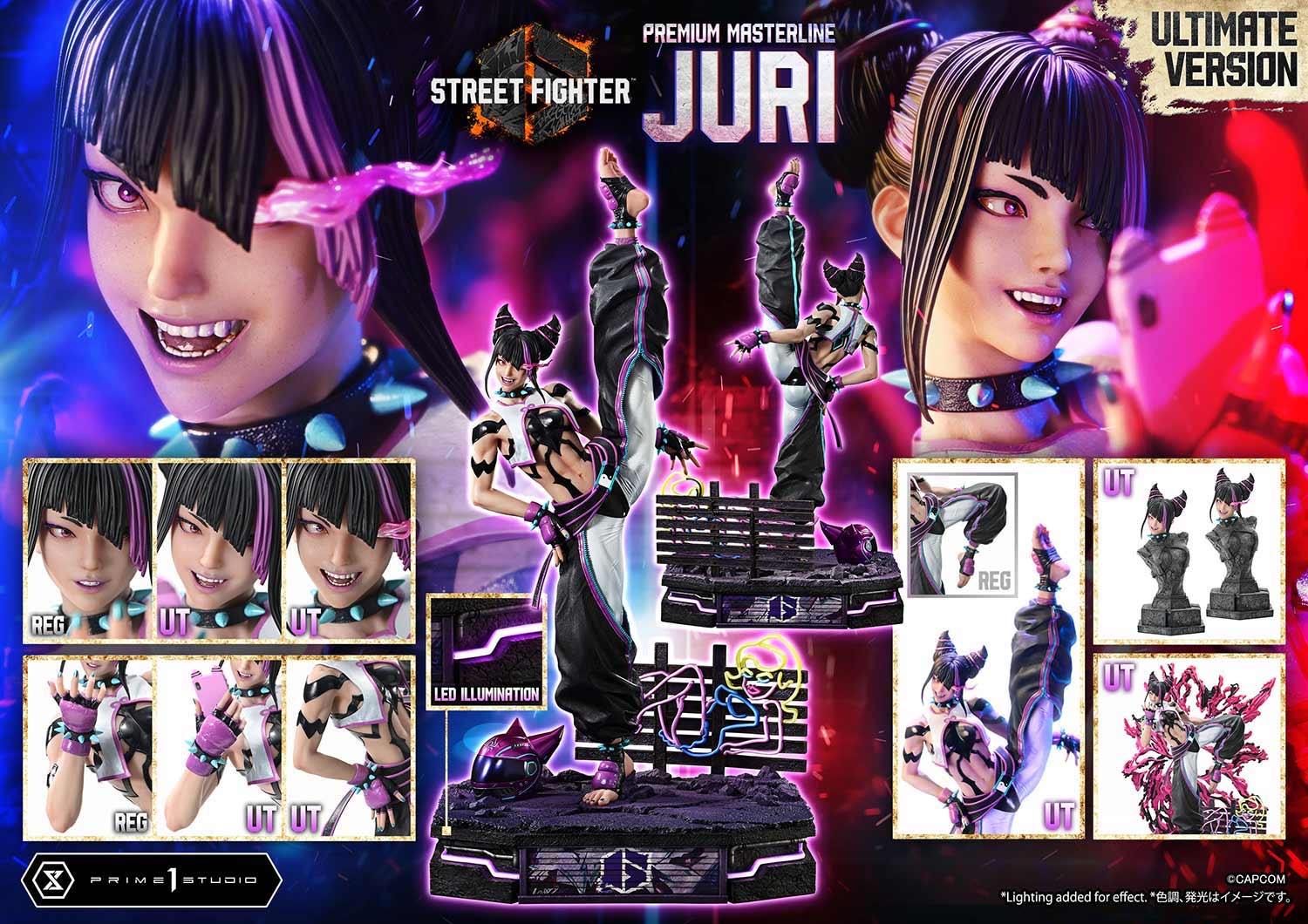 EMMETI × DESIGNWORKS JURI Figure Builder Creator's Model - Juri Figure (Street Fighter 6)