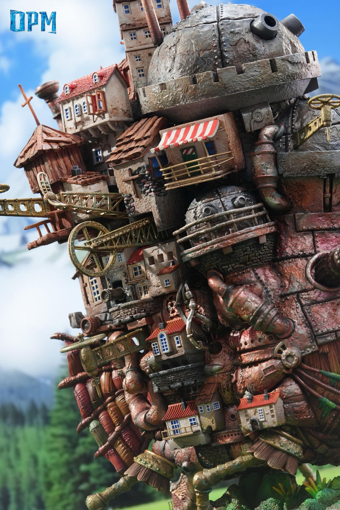 Howls Moving Castle OPM Studio Walking Castle Resin Statue