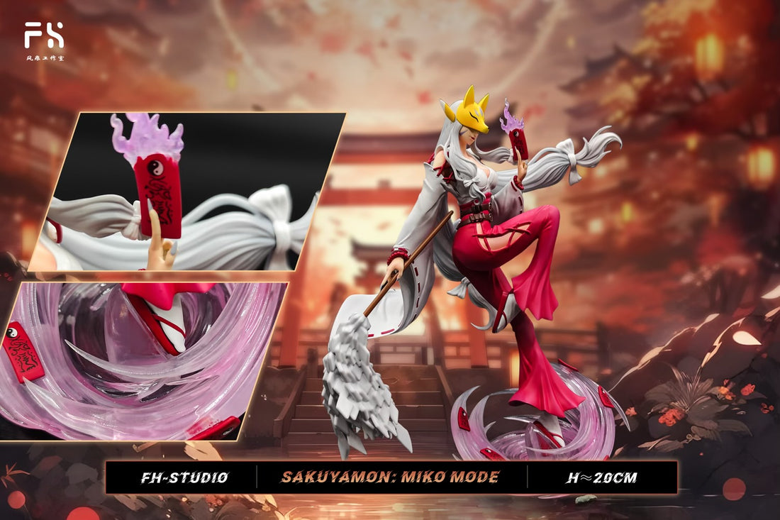 Digimon FH Studio Sakuyamon-Mikoto Miko Form Resin Statue