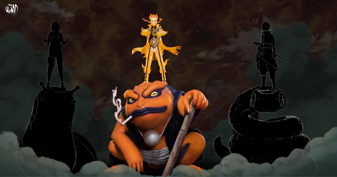 Naruto CW Studio Naruto x Gamakichi Resin Statue