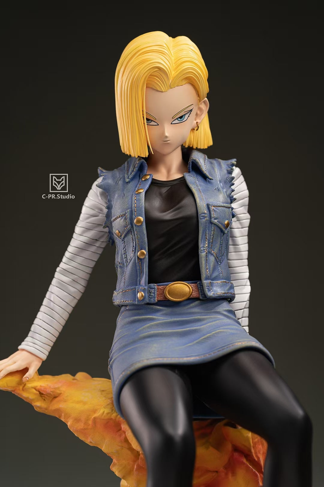 Dragon Ball CPR Studio Sitting Android 18 Resin Statue