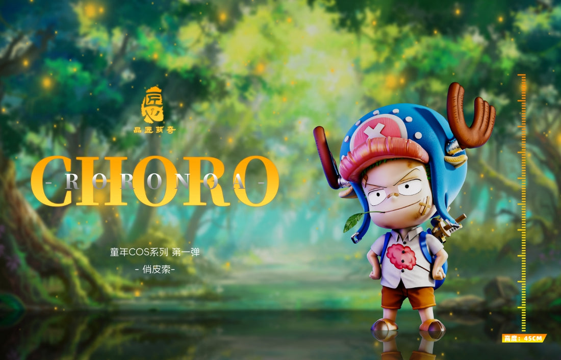 One Piece Pin Jiang Meng Qi Studio Childhood Cos Chopper Roronoa Zoro Resin Statue