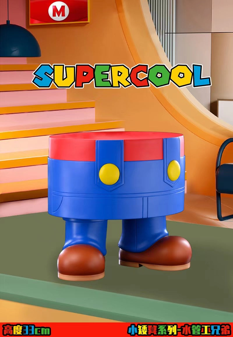 Mario Bros Supercool Studio Super Mario x Luigi Chair Resin Statue