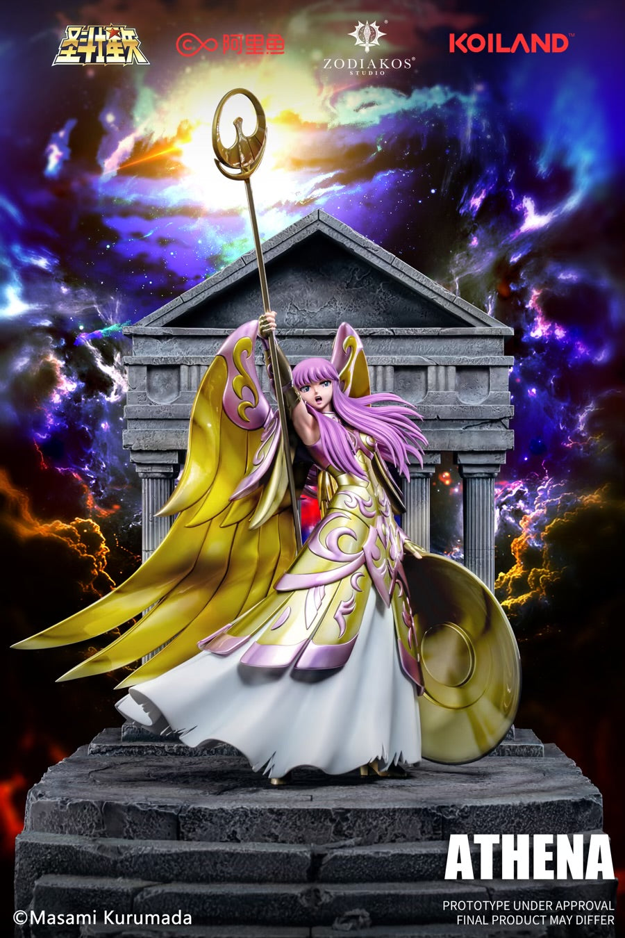Saint Seiya Zodiakos Studio Athena Licensed Resin Statue