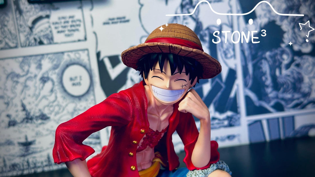 One Piece IU Studio Seated Luffy Resin Statue