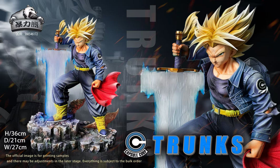 Dragon Ball Violent Bear Studio Trunks Resin Statue