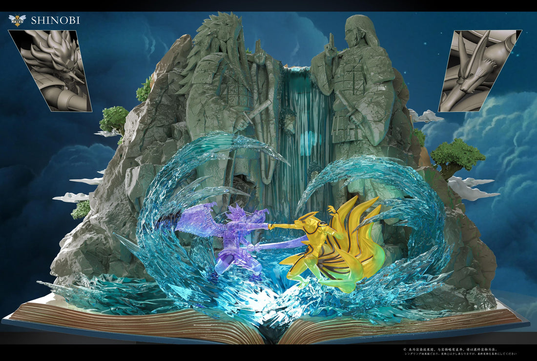 Naruto WASP Studio Village Hidden in the Leaves x Valley of the End Resin Statue