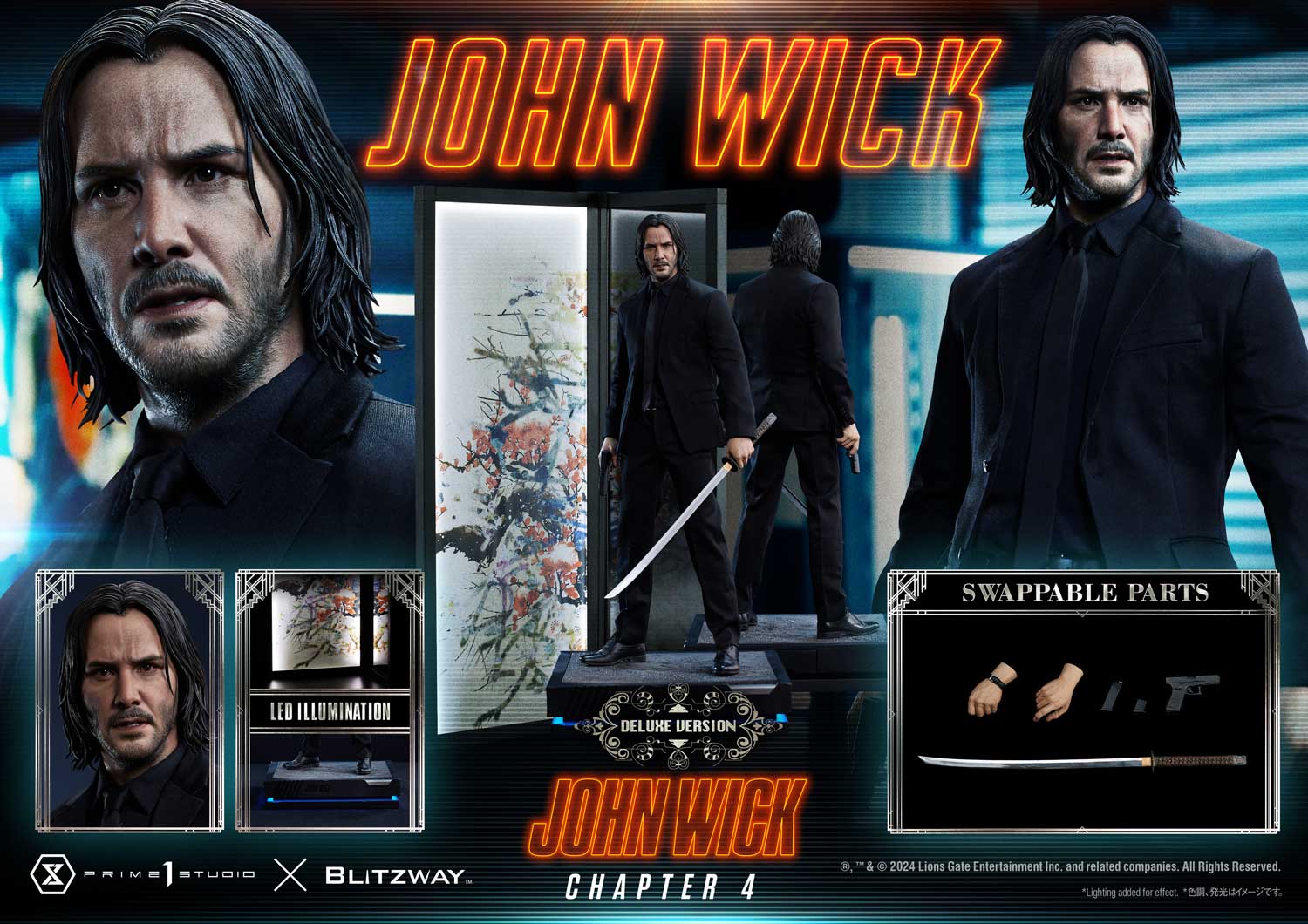 【美品】John Wick 閃回 Studio 1/12サイズ＋特典付き Amazon.co.jp: 閃回 Studio Manipple Studio 1/12スケール