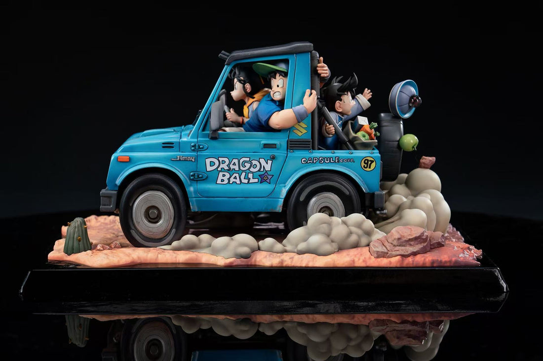 Dragon Ball Piccolo Studio Goku x Chichi x Gohan Car Resin Statue