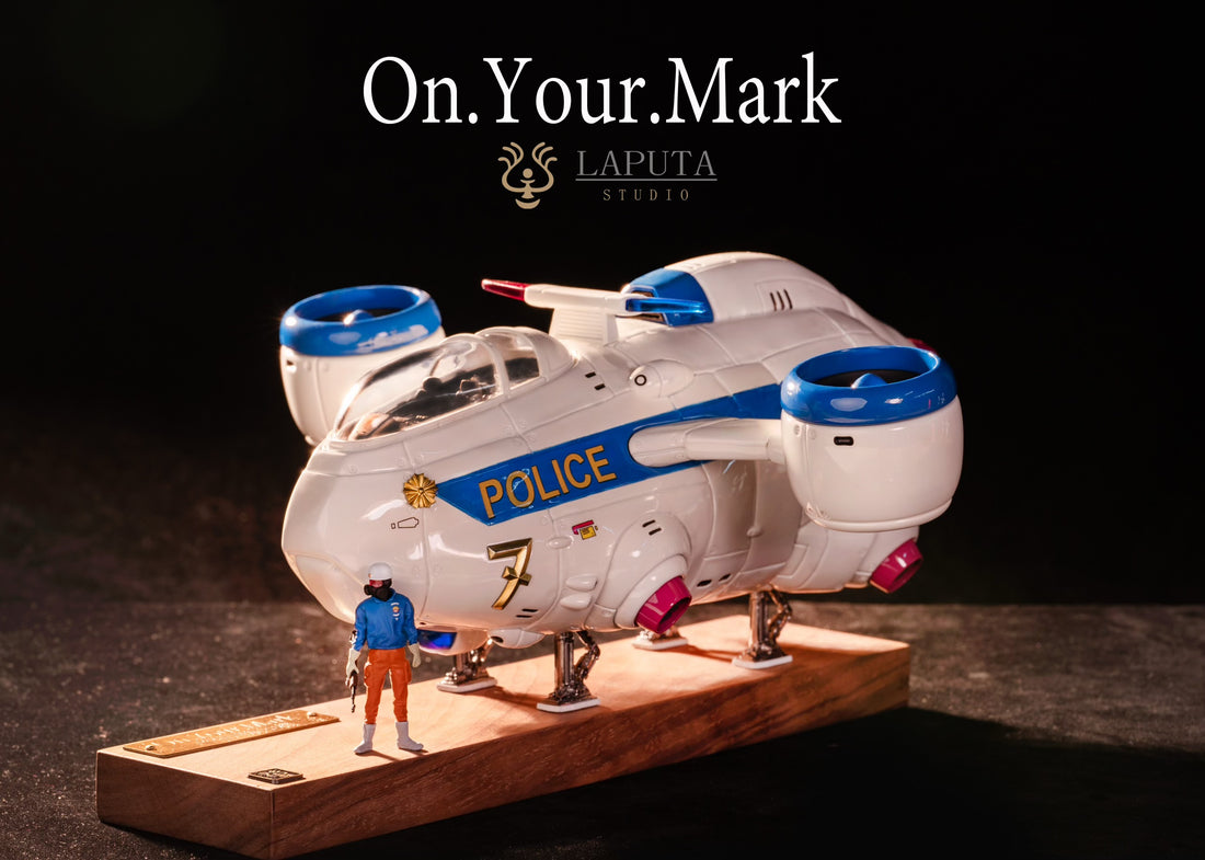 On Your Mark LAPUTA Studio Police Aircraft Resin Statue