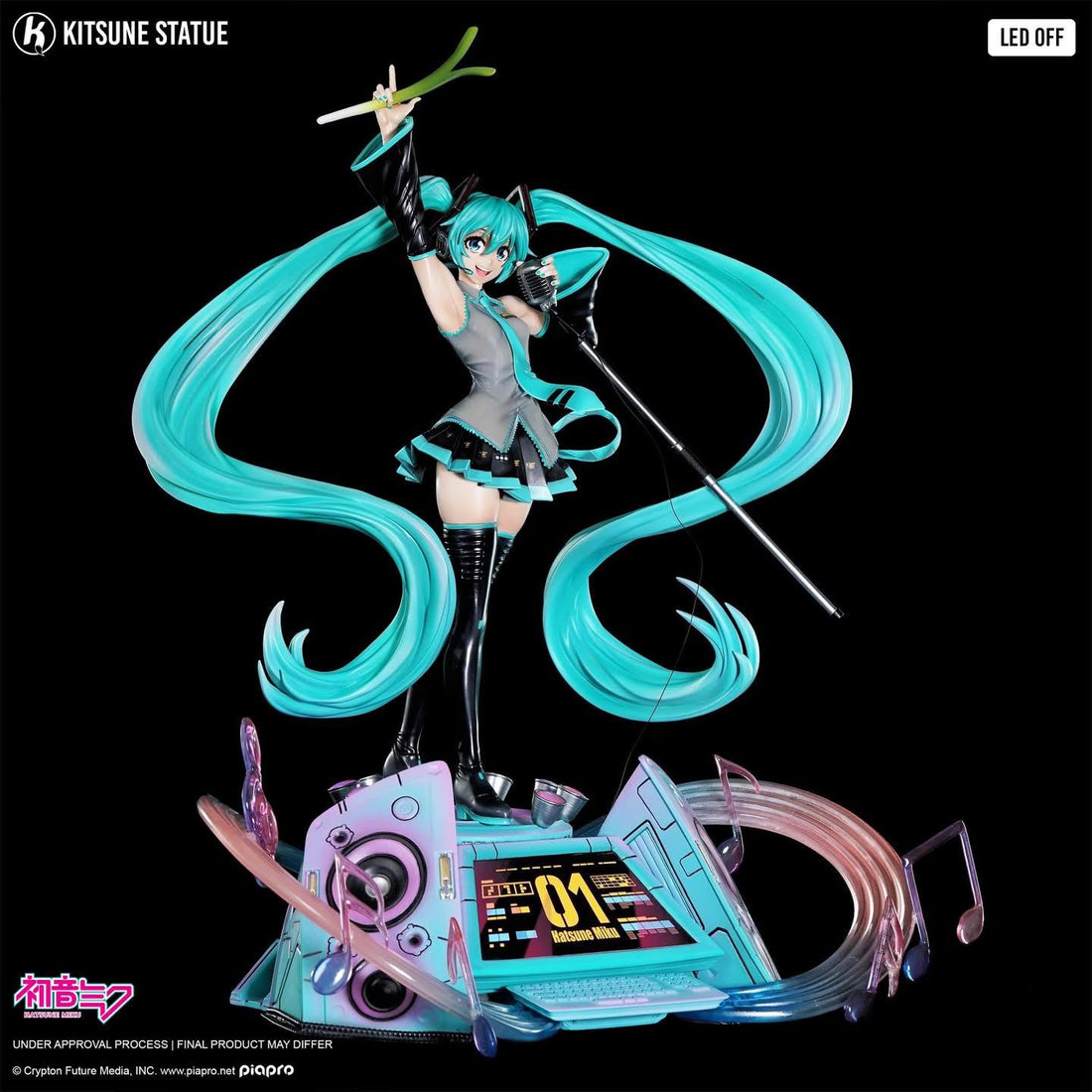 Hatsune Miku Virtual Singer Kitsune Studio Licensed Miku Resin Statue