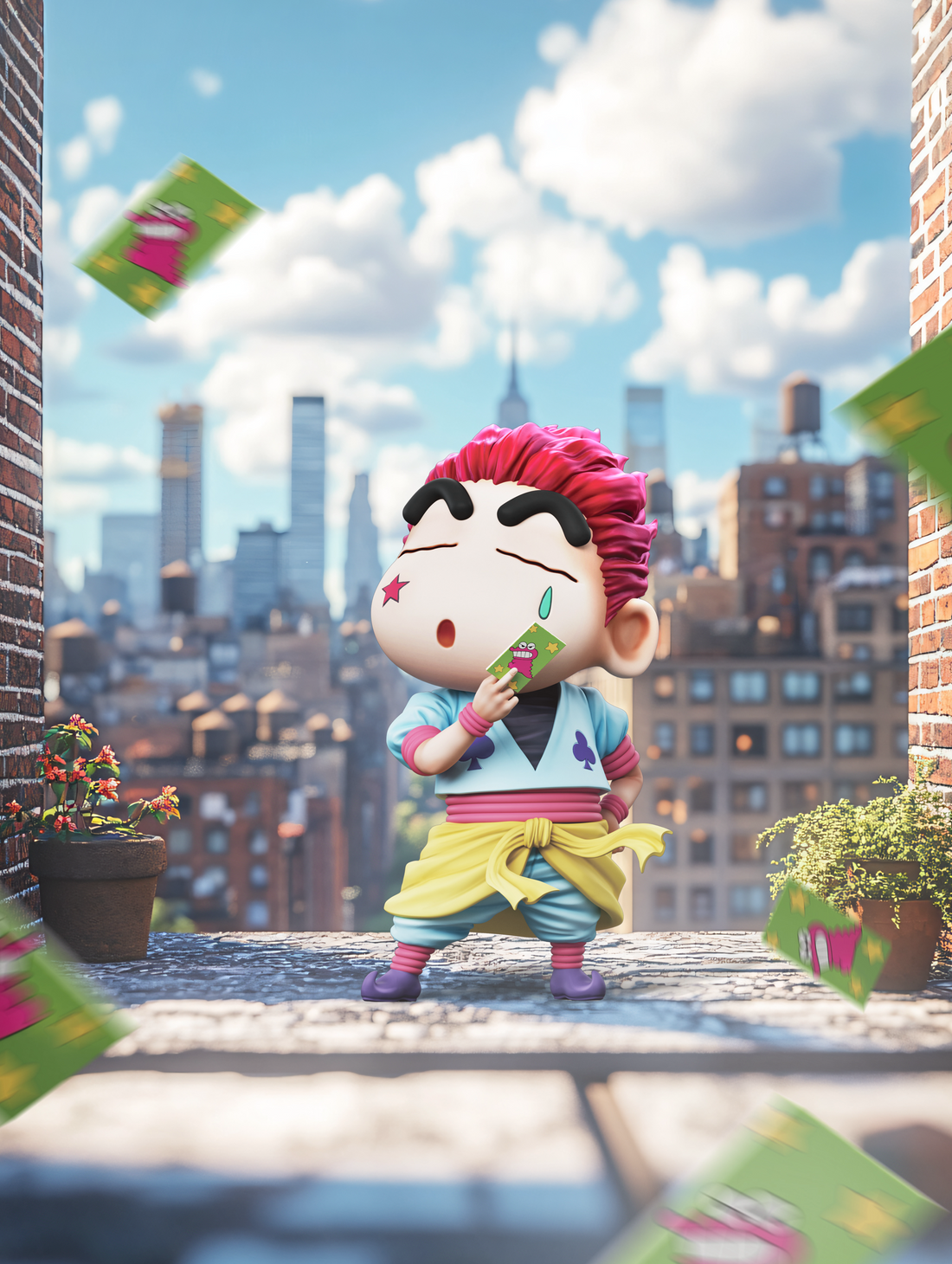 Sin Chan PG Studio Shinnosuke Nohara Cosplay Hisoka Morow Resin Statue