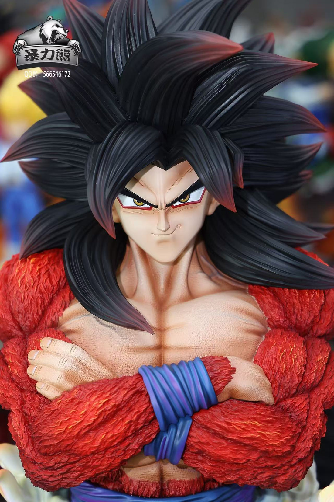 Dragon Ball Violent Bear Studio SSJ4 Goku Bust Resin Statue