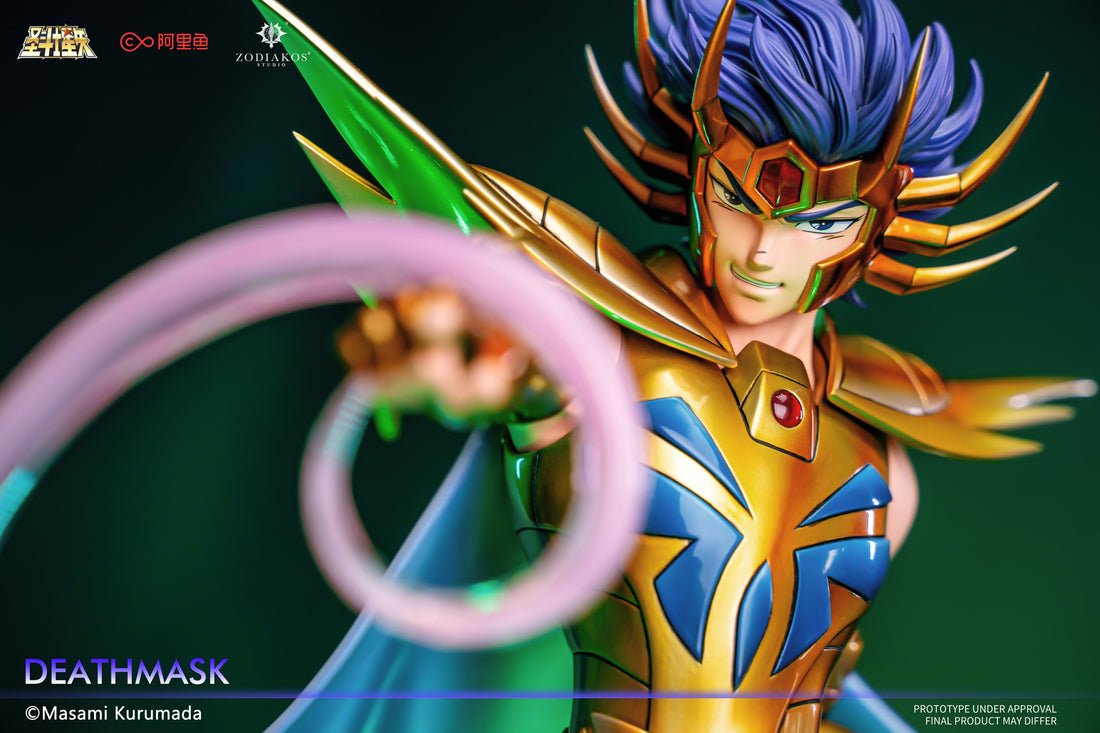 Saint Seiya Zodiakos Studio Gold Saint Deathmask Licensed Resin Statue