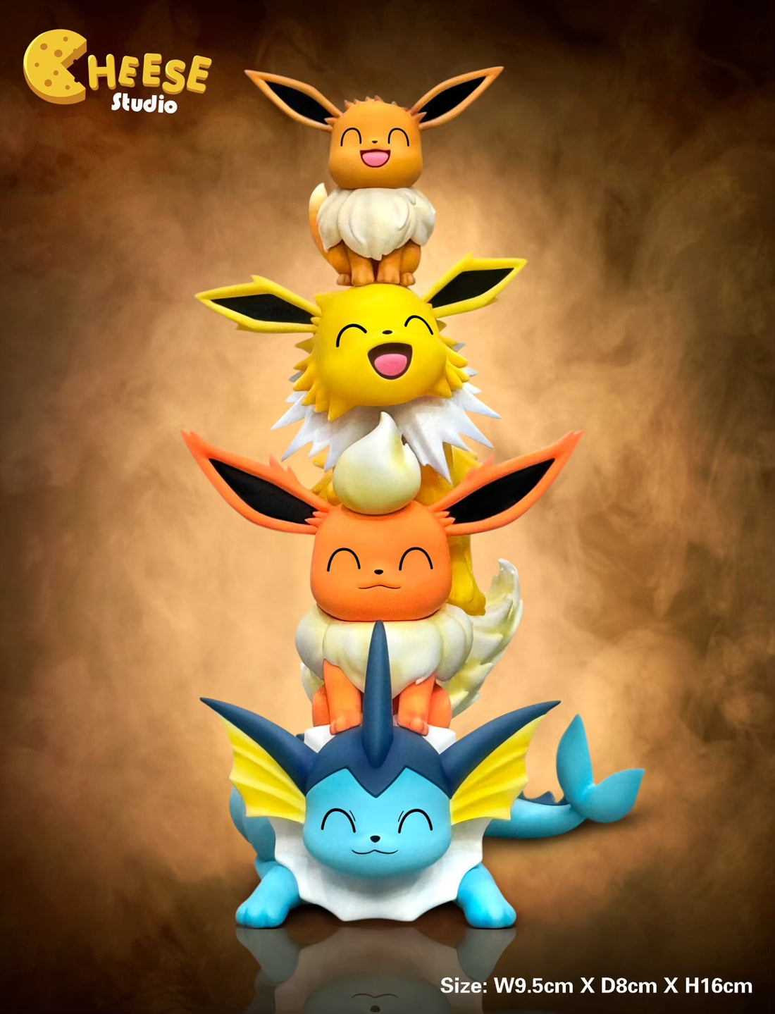 Pokemon EGG x CHEESE Studio Eevee Family Resin Statue