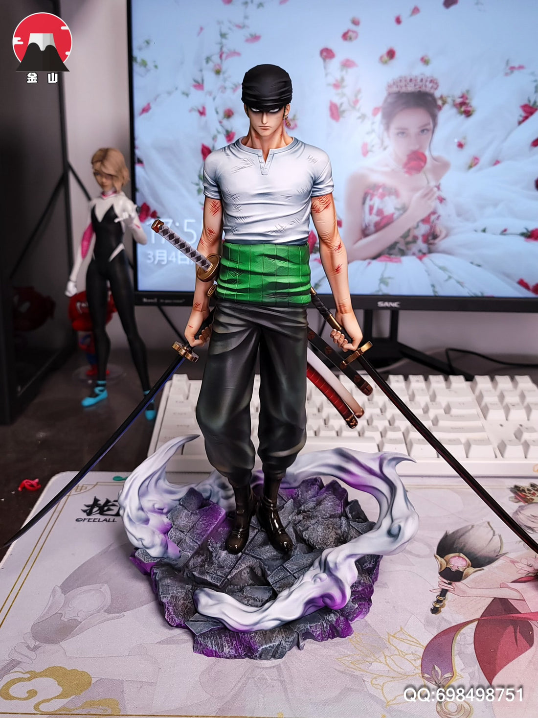 One Piece Jinshan Studio Thriller Bark Ver. Roronoa Zoro Resin Statue