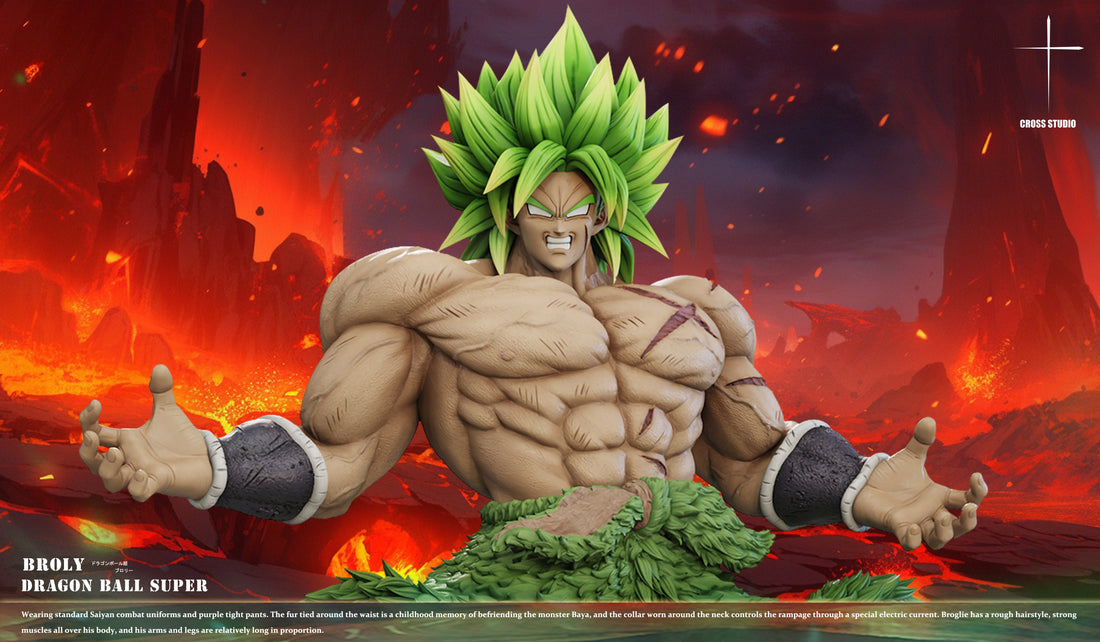 Dragon Ball Cross Studio Broly Full Power Resin Statue
